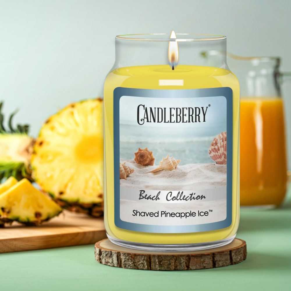 Shaved Pineapple Ice - Grosses Glas 623g von Candleberry