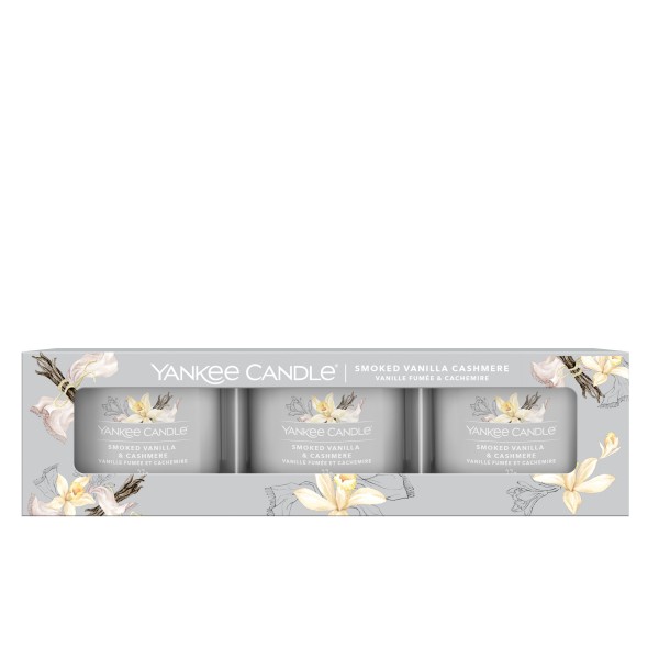 Smoked Vanilla & Cashmere - 3 Votivkerzen im Glas
