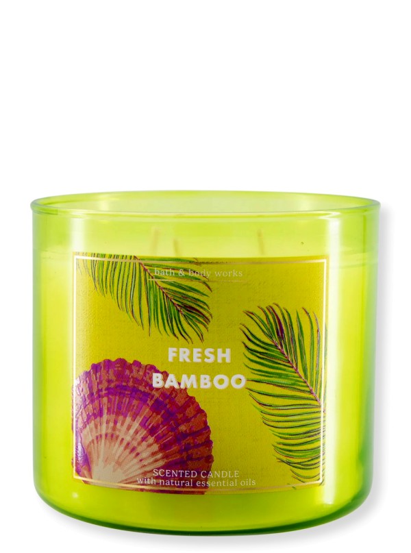 Kerze - Fresh Bamboo - 3-Docht 411g von Bath and Body Works