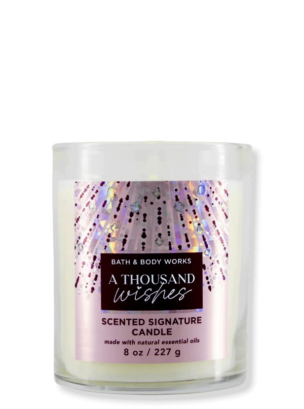 Kerze - A Thousand Wishes - 1-Docht Signature 227g von Bath and Body Works
