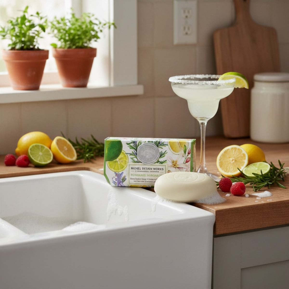 Hand- und Körperseife - Rosemary Margarita - 246g von Michel Design Works