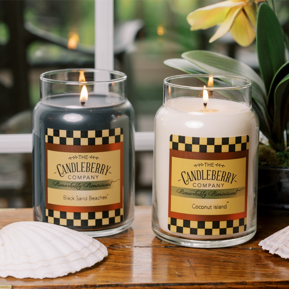 Black Sand Beaches - Grosses Glas 623g von Candleberry