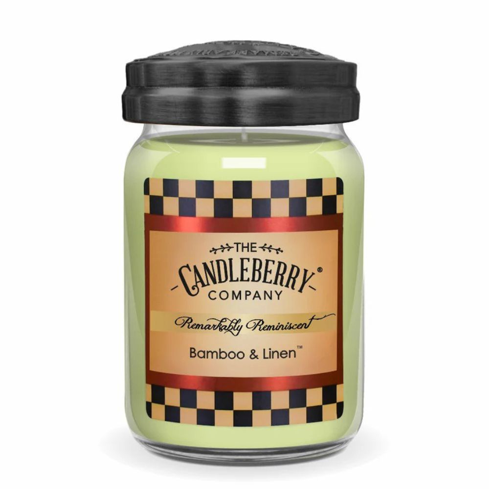 Bamboo & Linen - Grosses Glas 623g von Candleberry