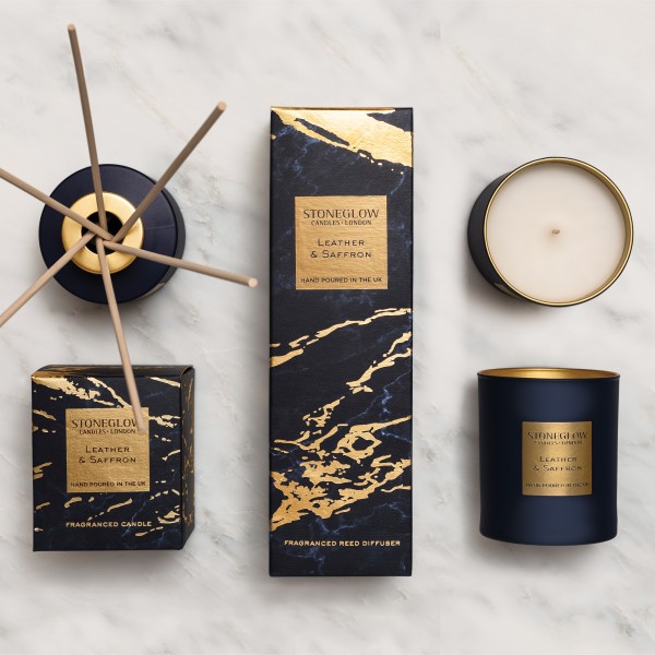 Luna Duftstäbchen - Leather & Saffron von Stoneglow