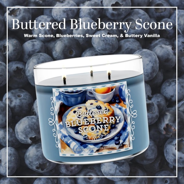 Buttered Blueberry Scone - 3-Docht von Goose Creek