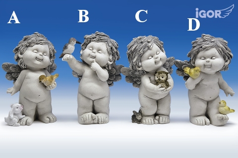 mit Waldtieren stony-grey H24cm von IGOR