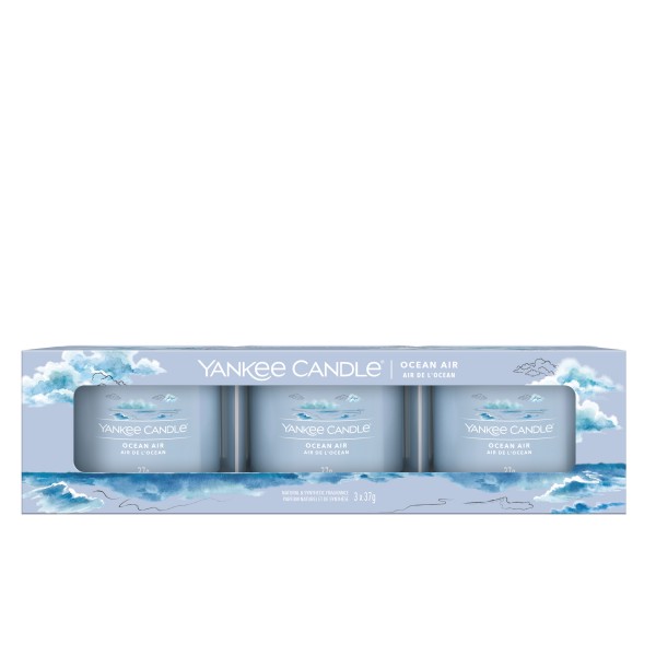 Ocean Air - 3 Votivkerzen im Glas von Yankee Candle