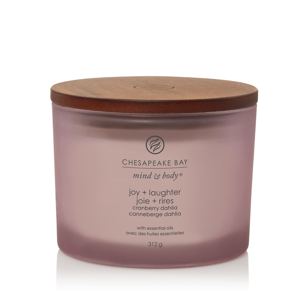 Joy & Laughter (Cranberry Dahlia) - Tumbler 3-Docht von Chesapeake Bay