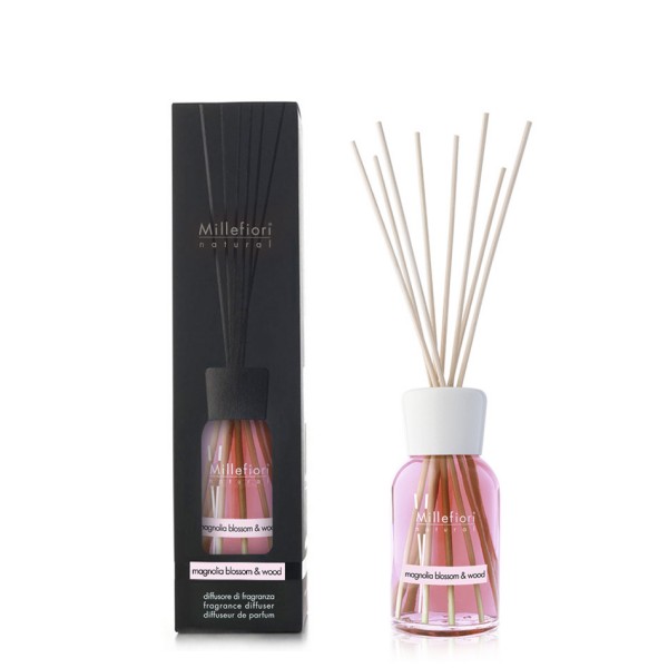 Natural - Magnolia Blossom & Wood - Stick Diffuser 100ml von Millefiori