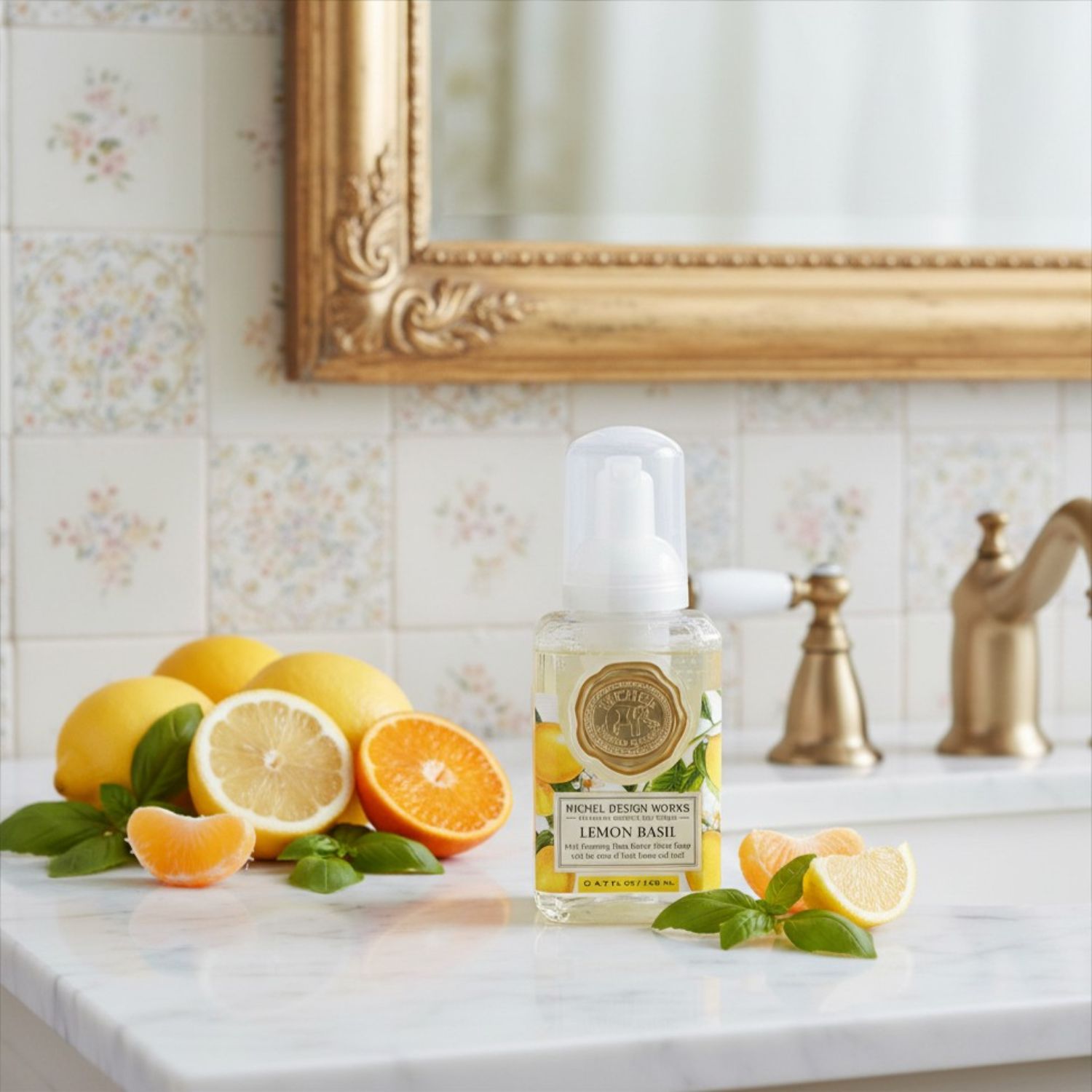 Schaumseife Mini - Lemon Basil - 140ml von Michel Design Works