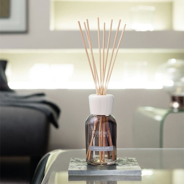 Natural - Cocoa Blanc & Woods - Stick Diffuser 250ml von Millefiori