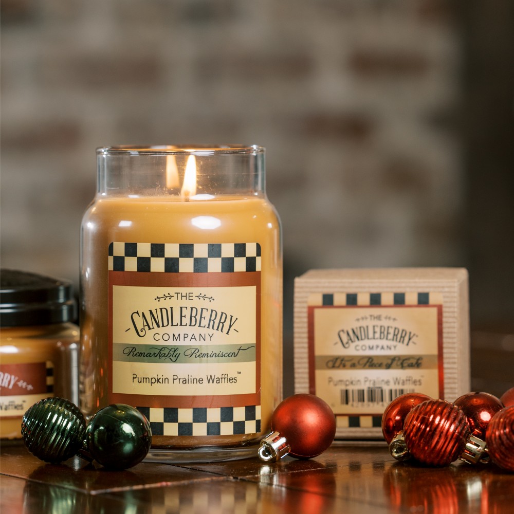 Pumpkin Praline Waffles - Grosses Glas 623g von Candleberry
