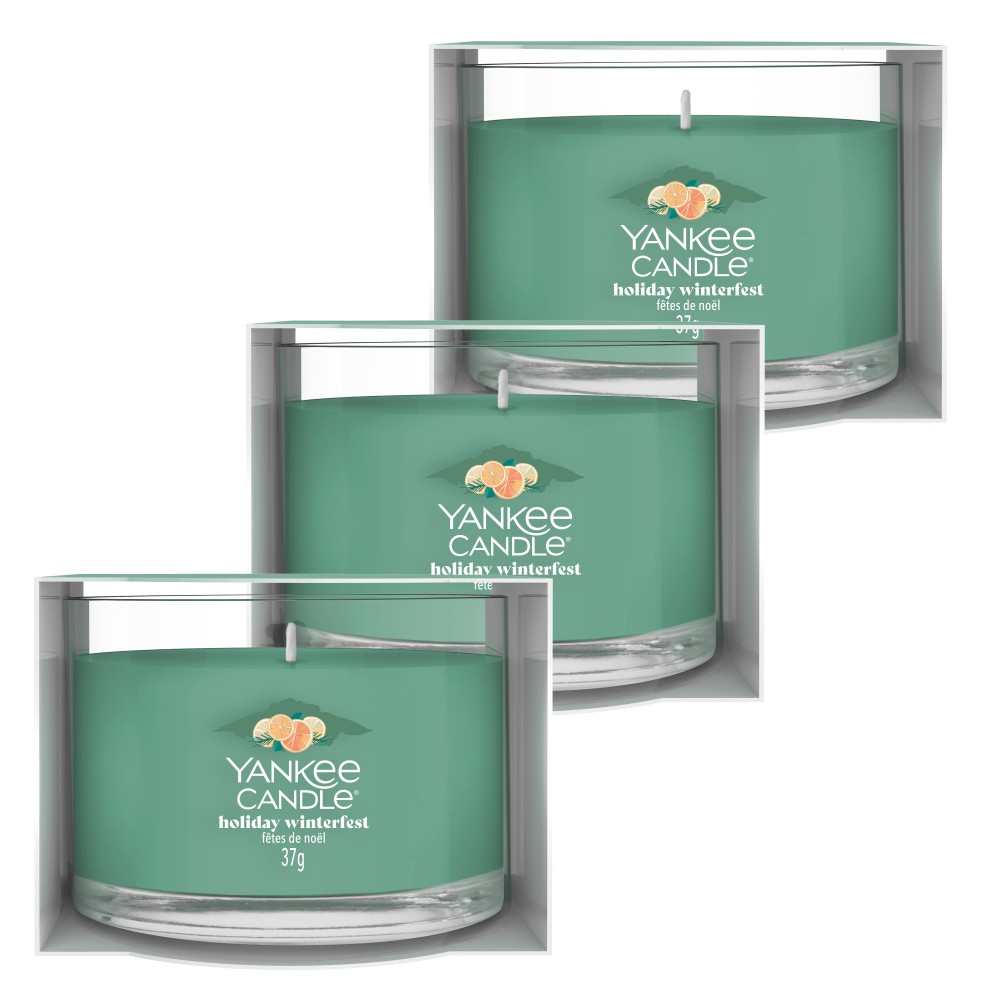 Holiday Winterfest - Votivkerze im Glas - 3 Stück von Yankee Candle