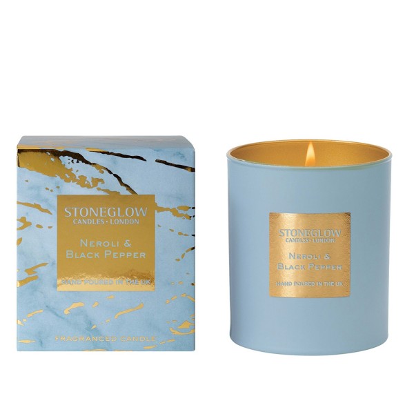 Luna Duftkerze - Neroli & Black Pepper von Stoneglow
