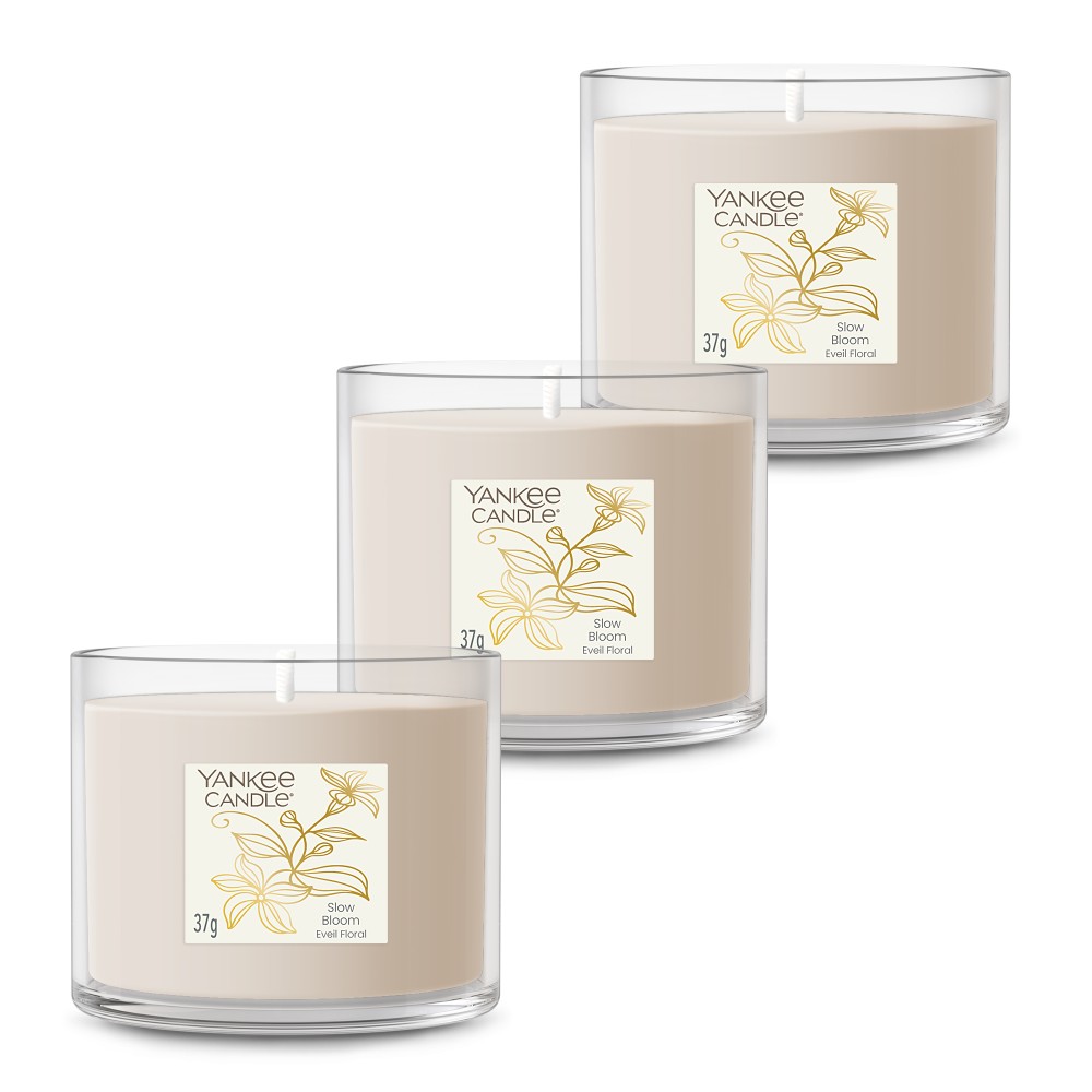 Slow Bloom - Votivkerze im Glas - 3 Stück von Yankee Candle