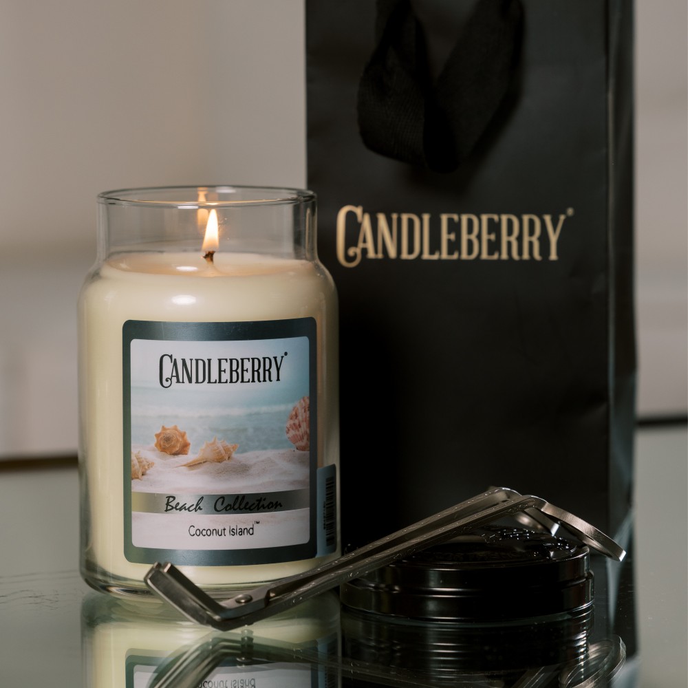 Coconut Island - Grosses Glas 623g von Candleberry