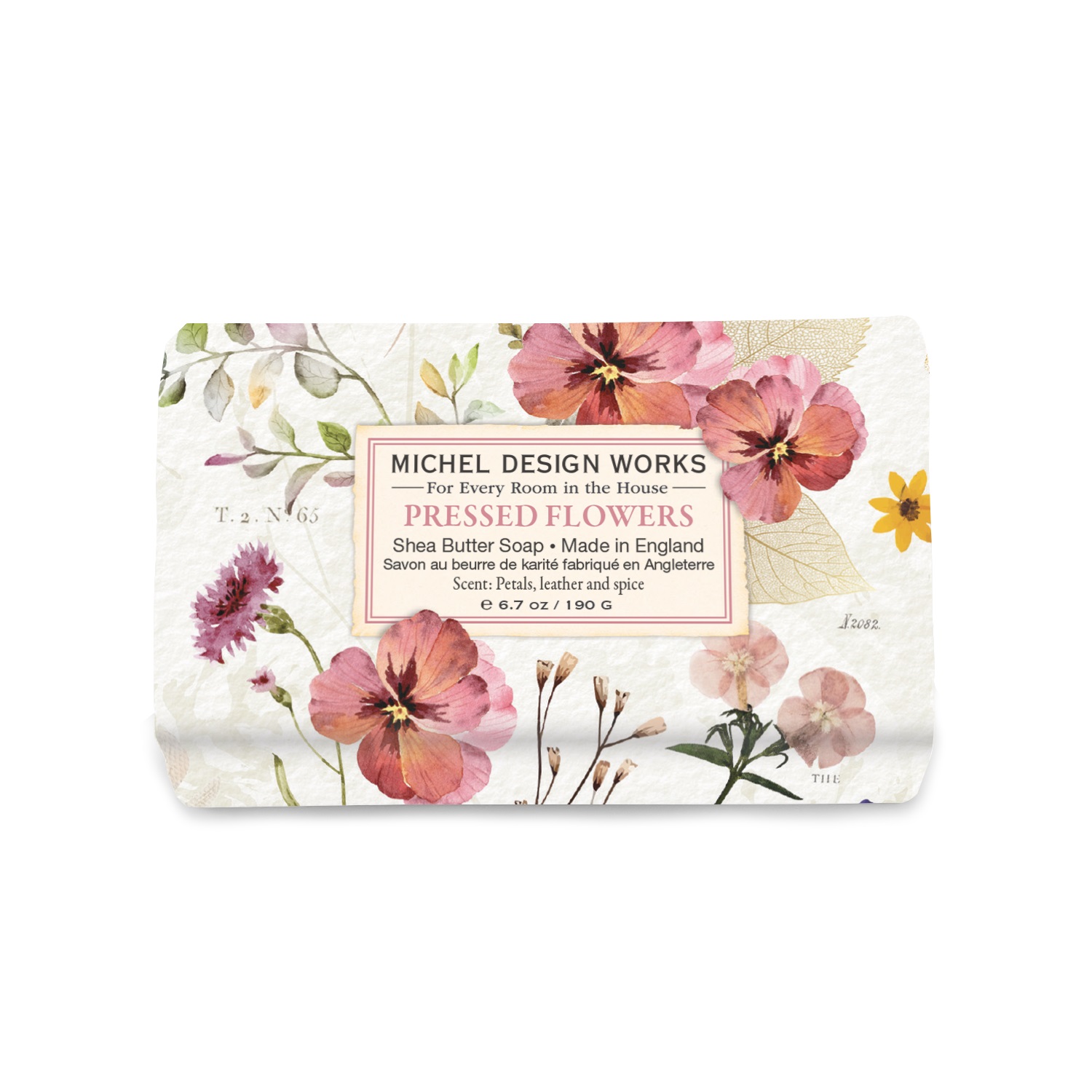 Hand- und Körperseife - Pressed Flowers - 190g von Michel Design Works