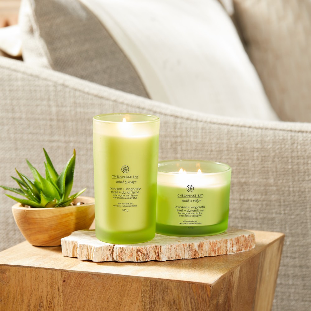 Awaken & Invigorate (Lemongrass & Eucalyptus) - Tumbler 3-Docht von Chesapeake Bay