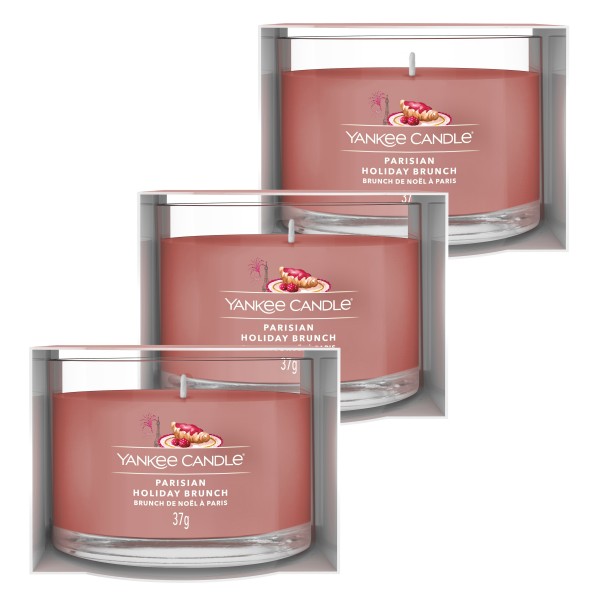 Parisian Holiday Brunch - Votivkerze im Glas - 3 Stück von Yankee Candle