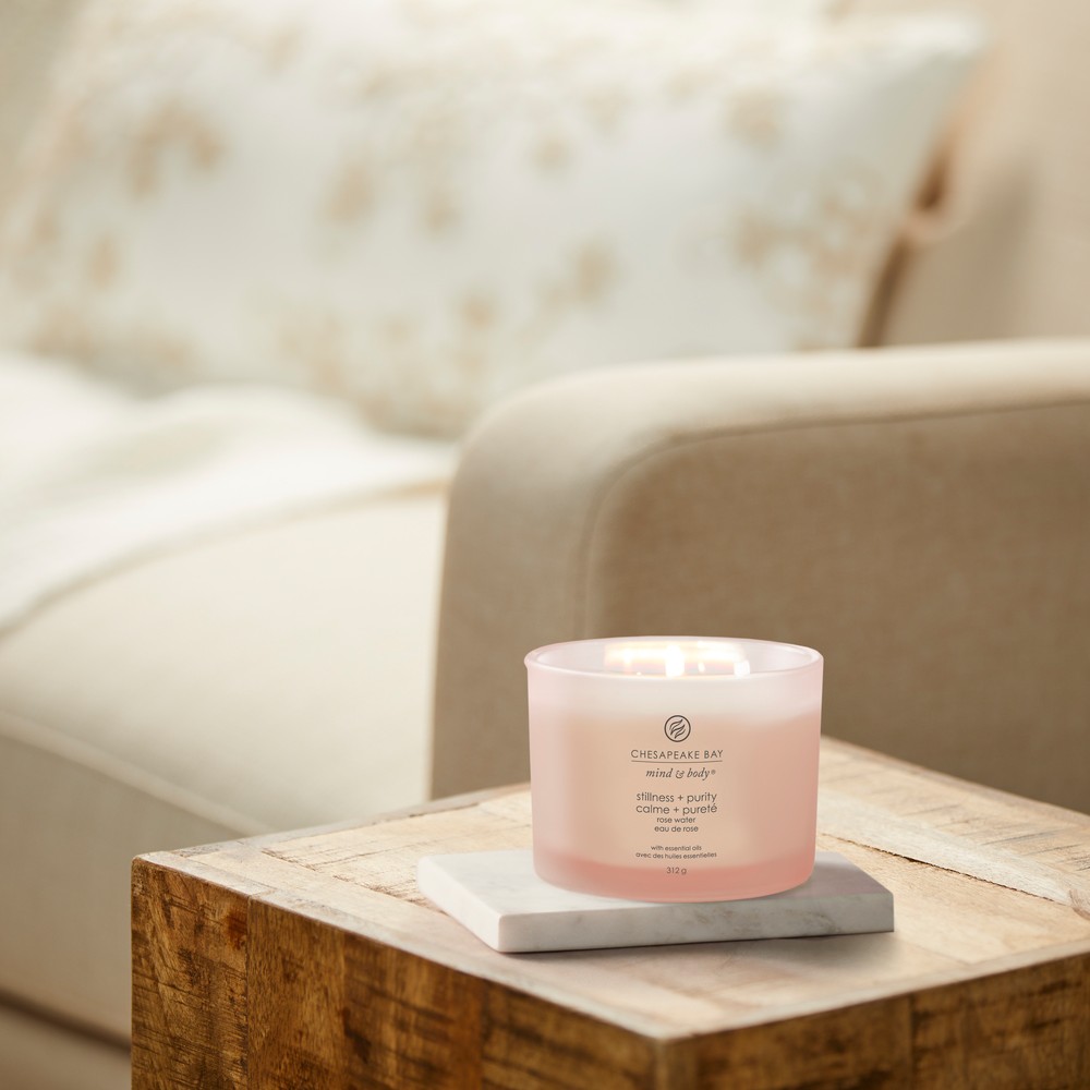 Stillness & Purity (Rose Water) - Tumbler 3-Docht von Chesapeake Bay