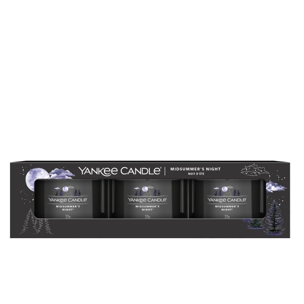 Midsummer’s Night - 3 Votivkerzen im Glas von Yankee Candle