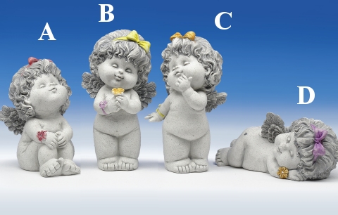 Engel OLGA sth./stz./lgd. stony-grey H13-16 L17cm von IGOR