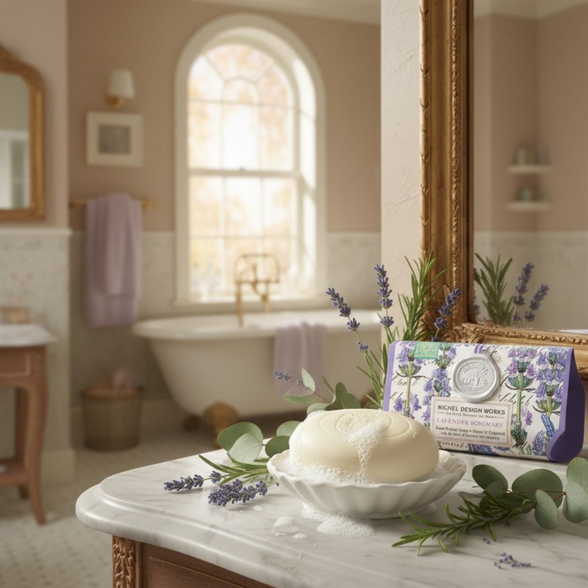 Hand- und Körperseife - Lavender Rosemary - 246g von Michel Design Works