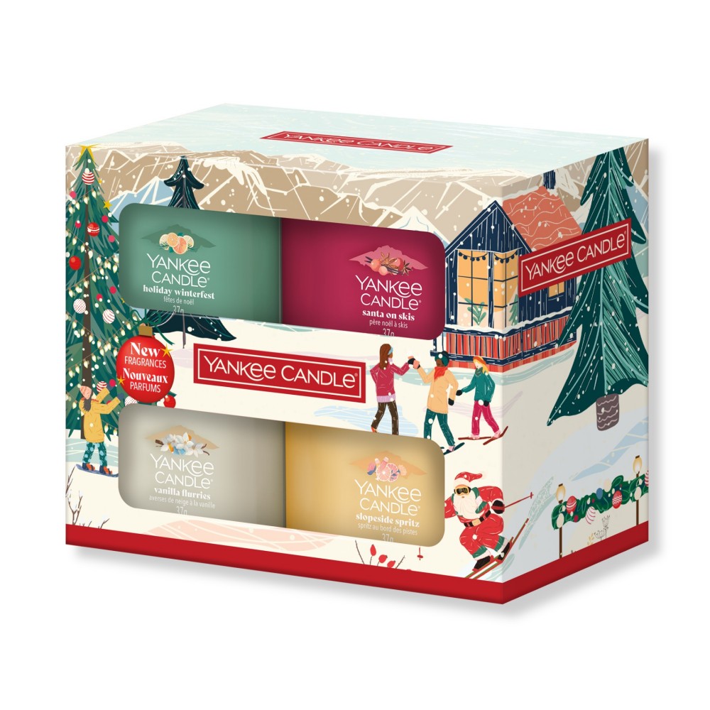 Geschenkset Après Ski - 4 kleine Votivkerzen von Yankee Candle