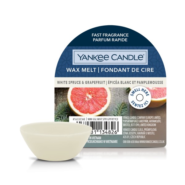Wax Melts - White Spruce & Grapefruit - 3 Stück von Yankee Candle