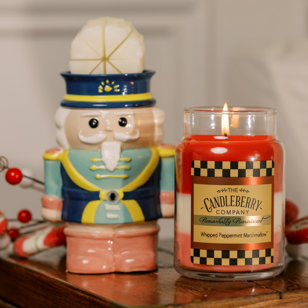 Whipped Peppermint Marshmallow - Grosses Glas 623g von Candleberry