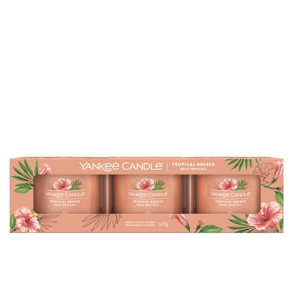 Tropical Breeze - 3 Votivkerzen im Glas von Yankee Candle