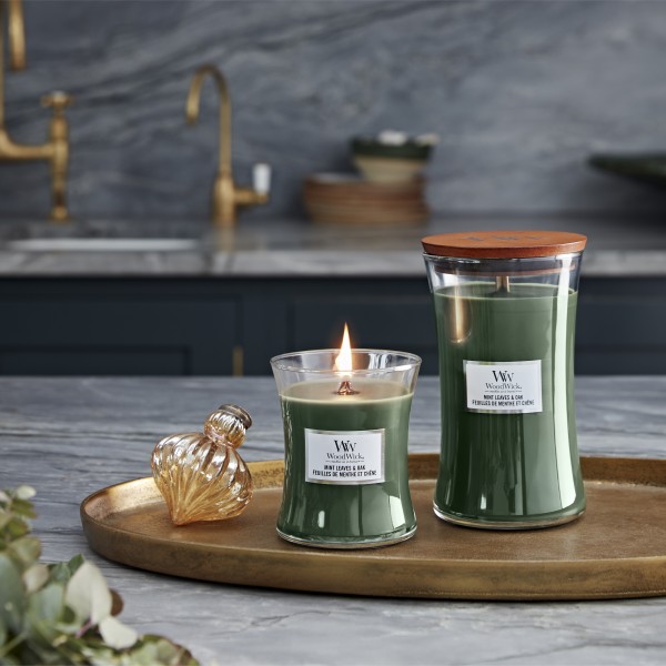 Mint Leaves & Oak - Jar L von Woodwick