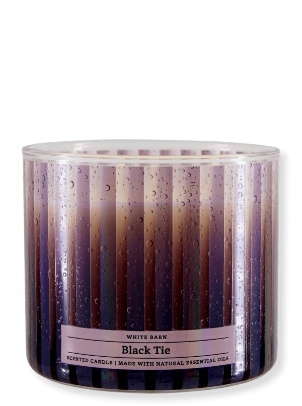 Kerze - Black Tie - 3-Docht 411g von Bath and Body Works