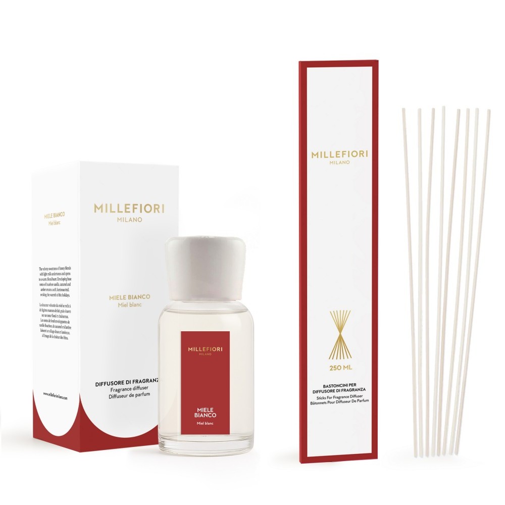 Milano - Miele Bianco - Stick Diffuser 250ml von Millefiori