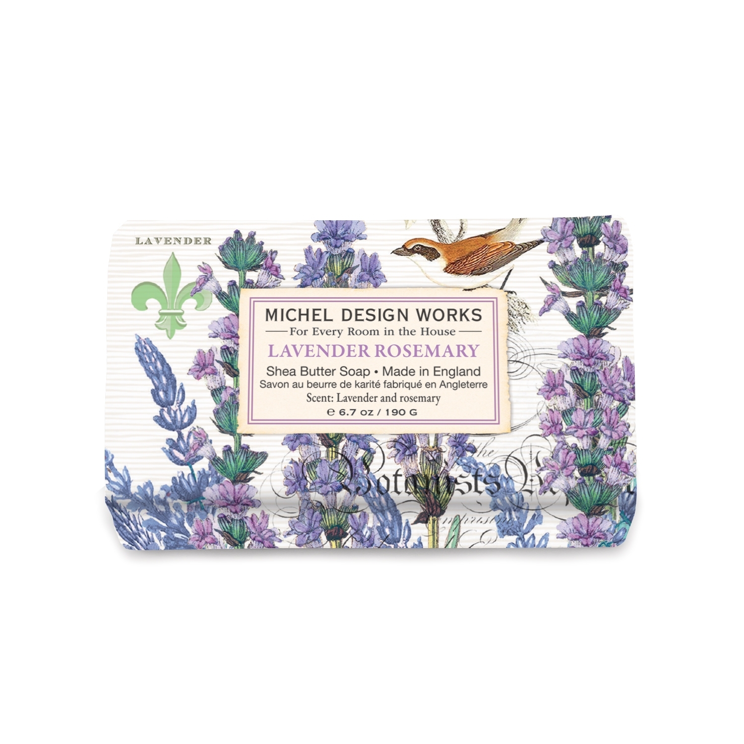 Hand- und Körperseife - Lavender Rosemary - 190g von Michel Design Works