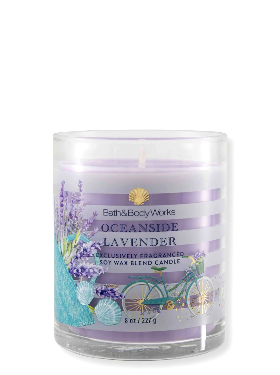 Kerze - Oceanside Lavender - 1-Docht Signature 227g von Bath and Body Works