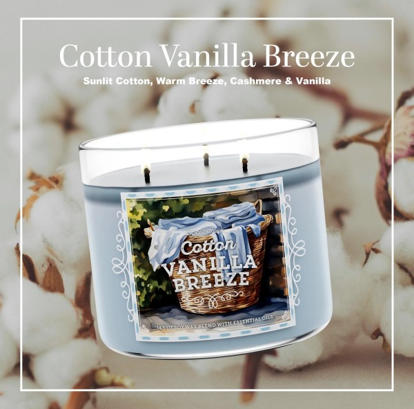 Cotton Vanilla Breeze - 3-Docht von Goose Creek
