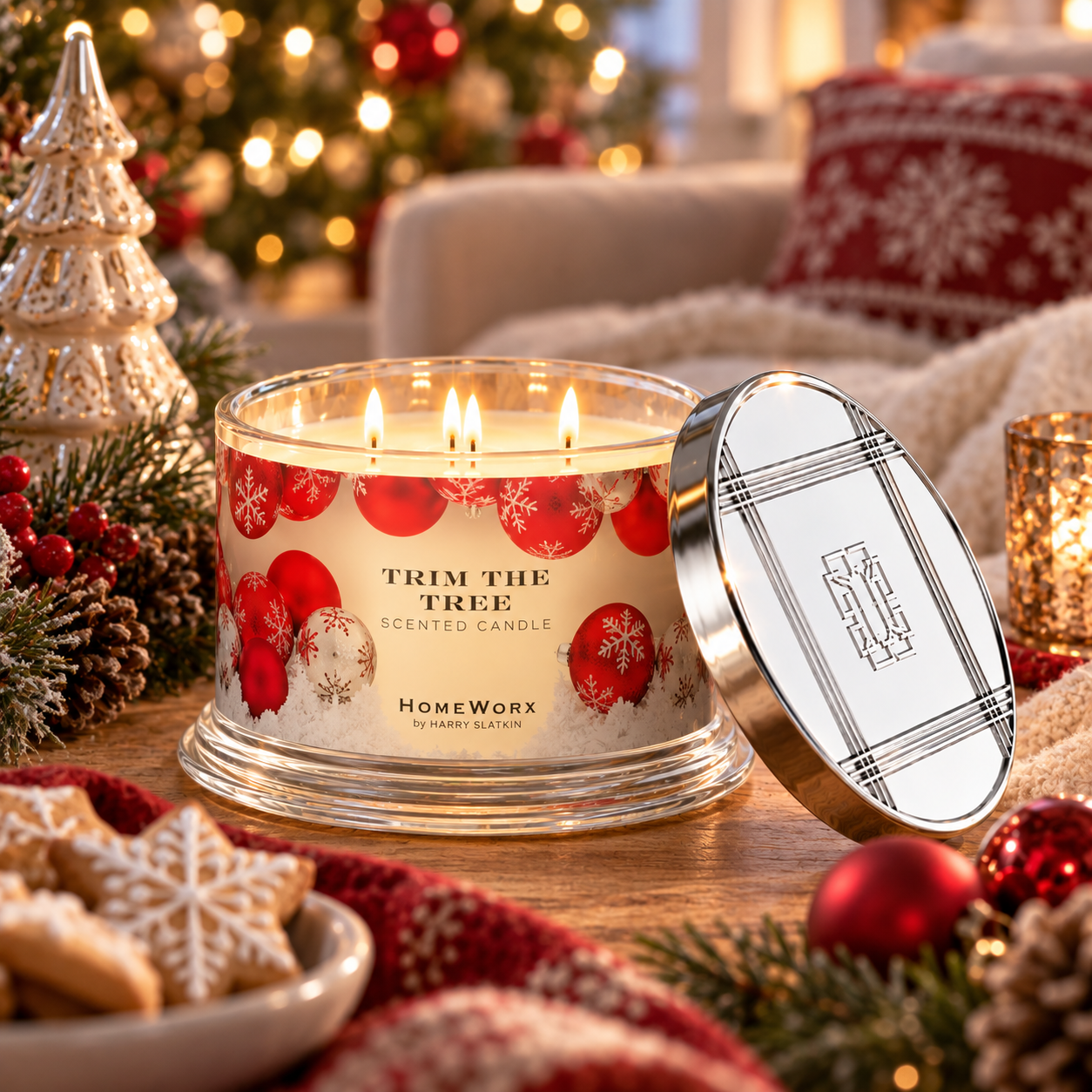 Duftkerze - Trim the Tree 4-Docht von Homeworx