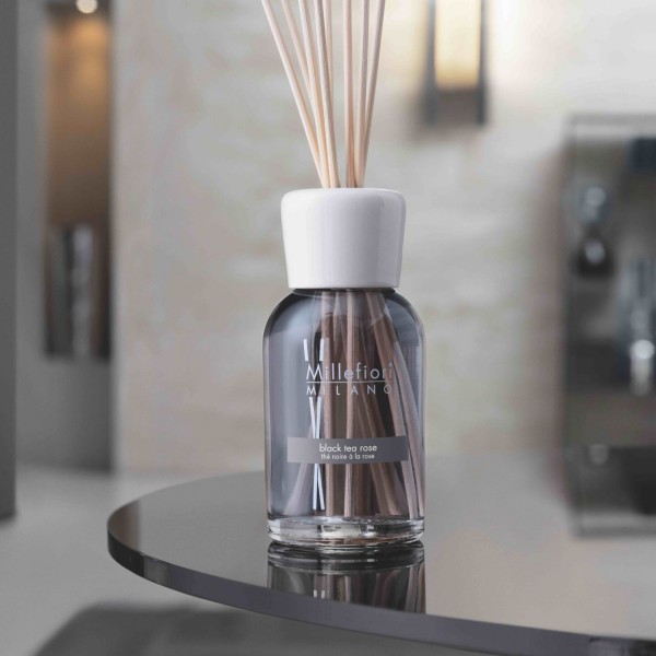 Natural - Black Tea Rose - Stick Diffuser 100ml von Millefiori