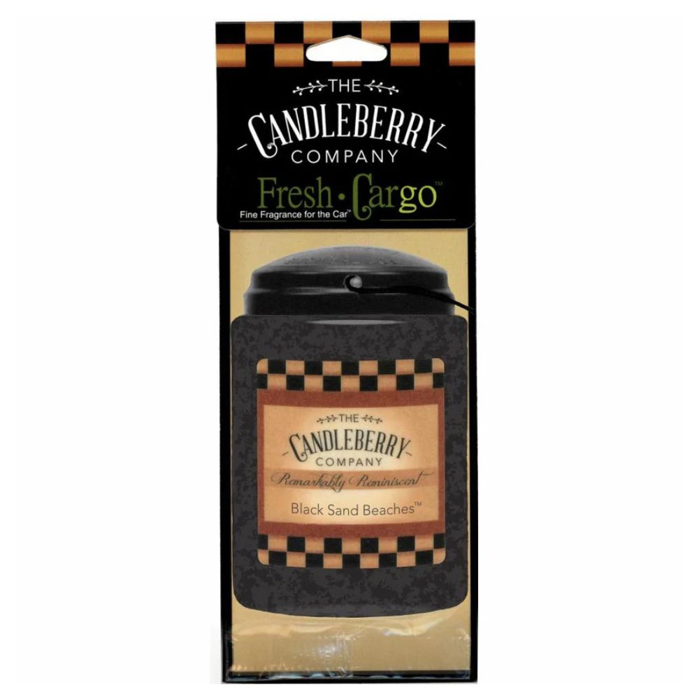 Black Sand Beaches - Car Jar von Candleberry
