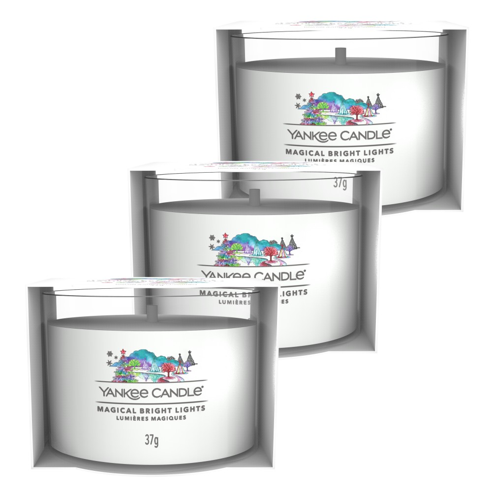 Magical Bright Lights - Votivkerze im Glas - 3 Stück von Yankee Candle