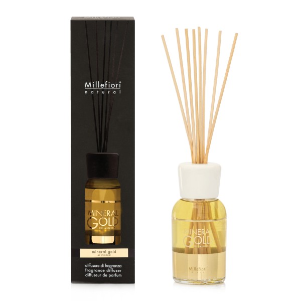 Natural - Mineral Gold - Stick Diffuser 250ml von Millefiori
