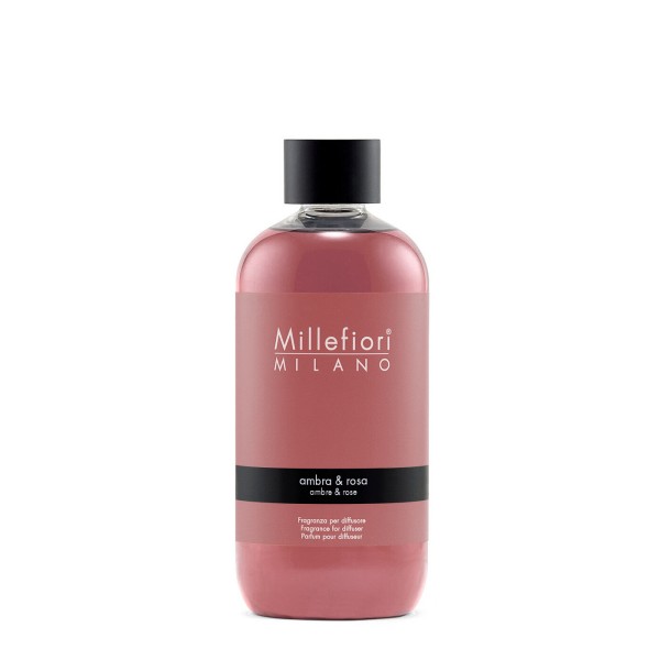 Natural - Ambra & Rosa - Refill 250ml von Millefiori