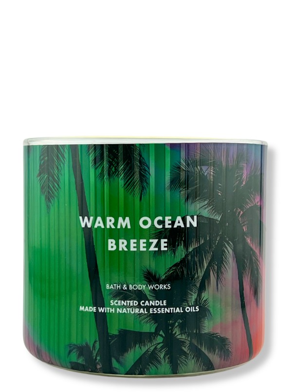 Kerze - Warm Ocean Breeze - 3-Docht 411g von Bath and Body Works