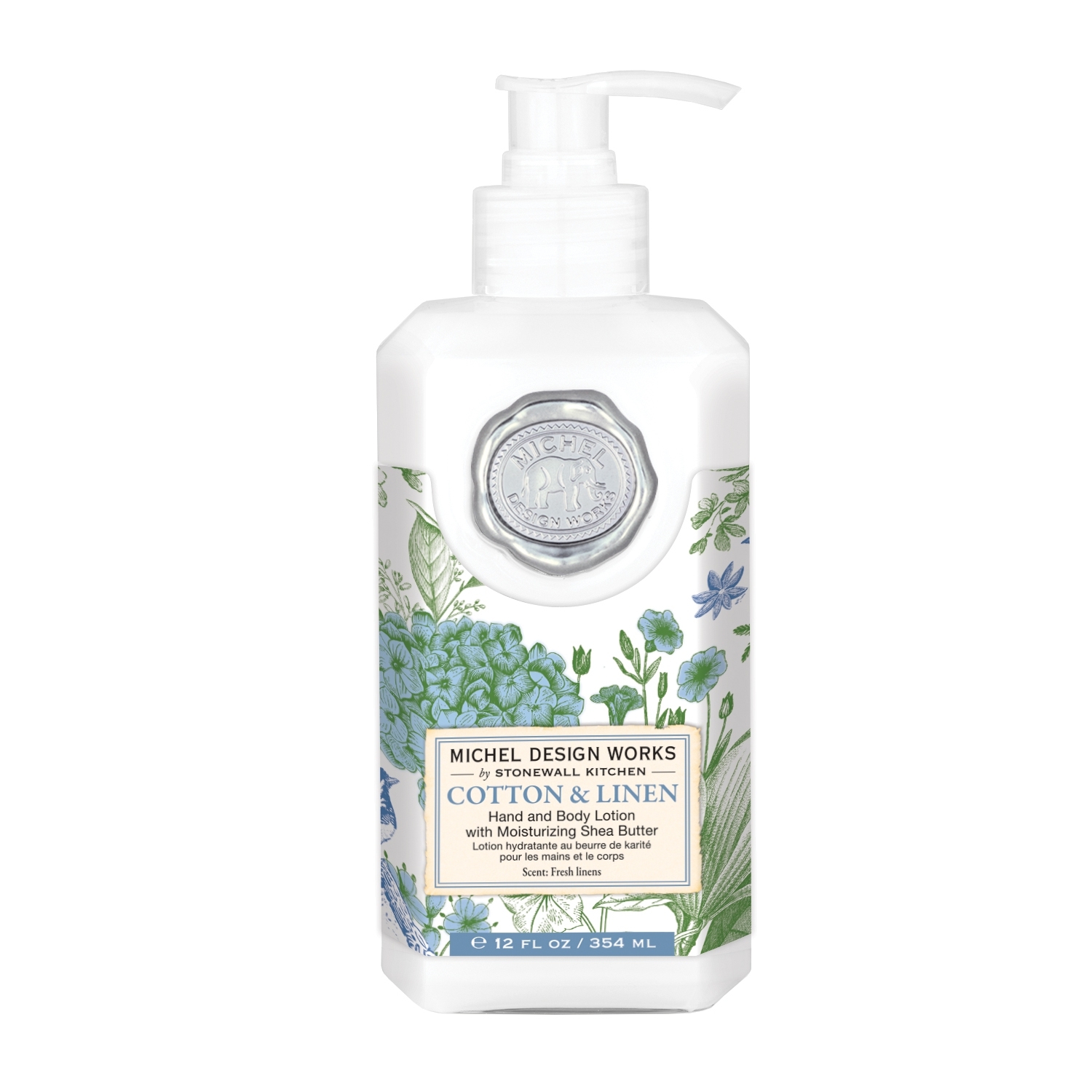 Body Lotion - Cotton & Linen - 354ml von Michel Design Works