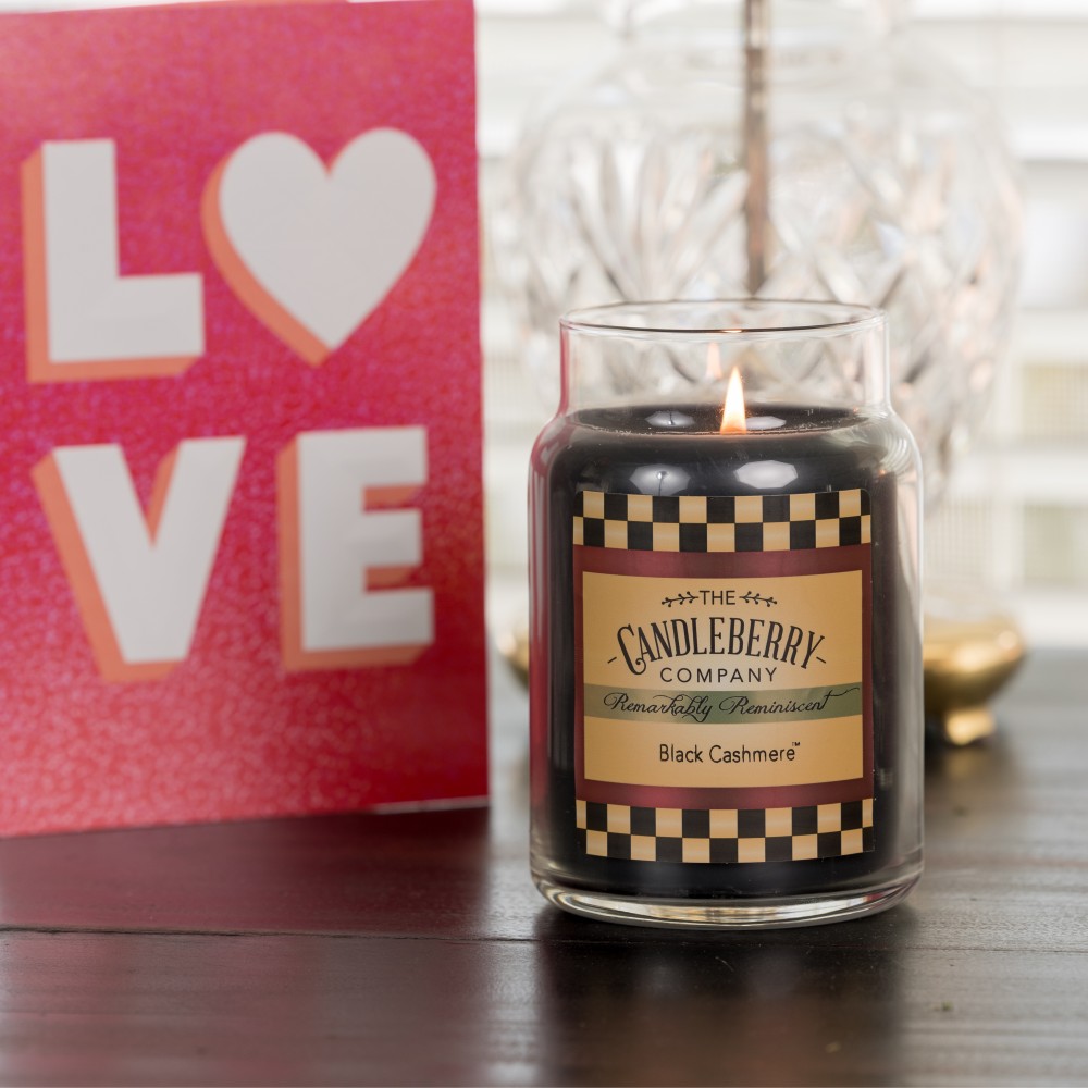 Black Cashmere - Grosses Glas 623g von Candleberry