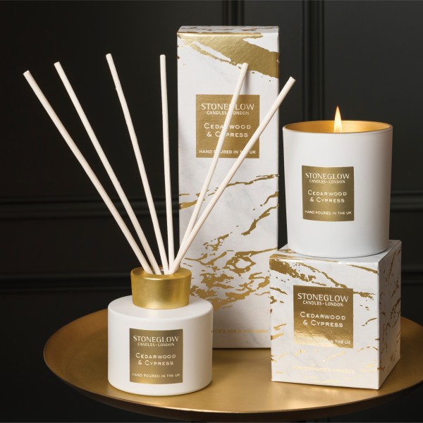 Luna Duftkerze - Cedarwood & Cypress von Stoneglow