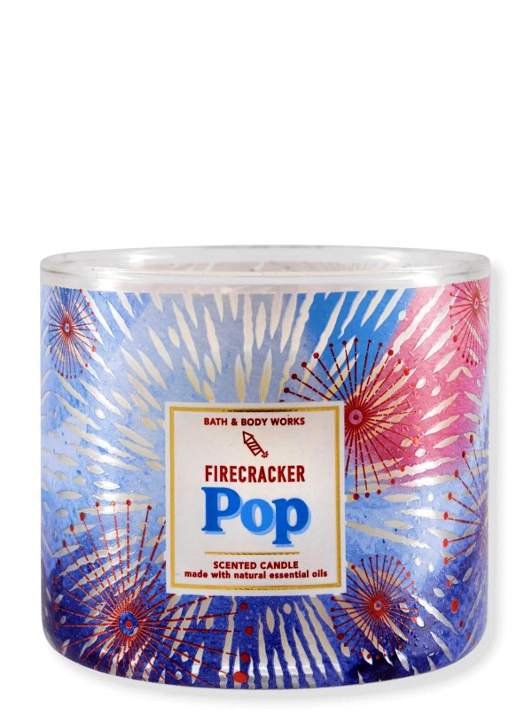 Kerze - Firecracker Pop - 3-Docht 411g von Bath and Body Works