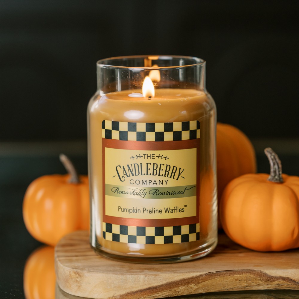 Pumpkin Praline Waffles - Grosses Glas 623g von Candleberry
