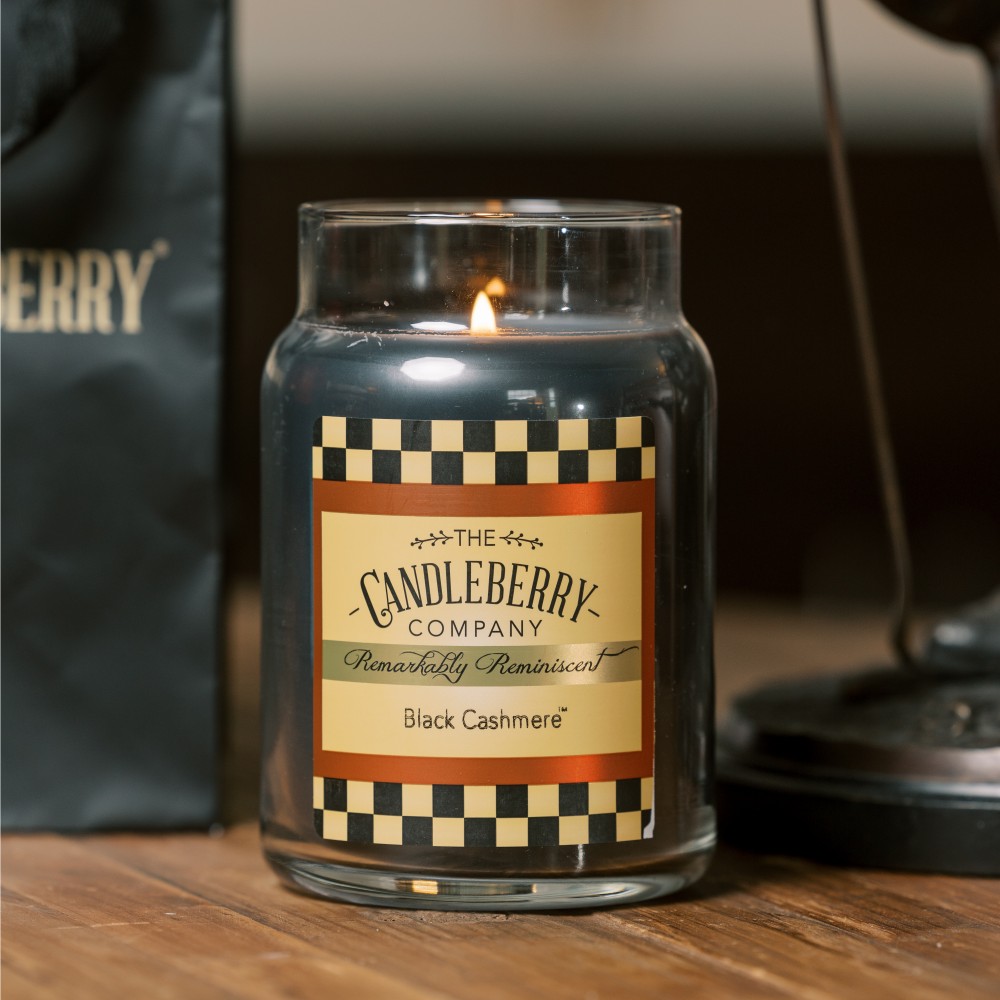 Black Cashmere - Grosses Glas 623g von Candleberry